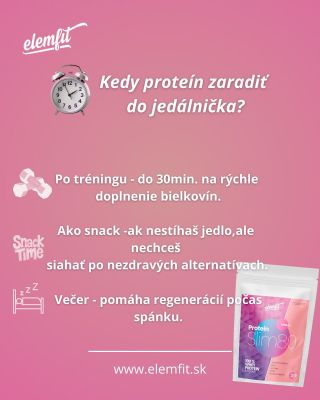 💪𝗣𝗿𝗼𝘁𝗲𝗶𝗻 𝗘𝗹𝗲𝗺𝗳𝗶𝘁 – tvoj spojenec pre silu, regeneráciu a štíhlu líniu! Prémiový srvátkový proteín, ktorý: 🍽️ Zasýti,...