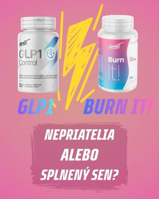 🔥 𝐁𝐮𝐫𝐧 𝐈𝐭 + 𝐆𝐋𝐏𝟏 = silná dvojka pre tvoju formu! 💪 Môžu fungovať spoločne❓Áno — a dokonca sa skvele dopĺňajú! 🙌 👉 𝐆𝐋𝐏𝟏...