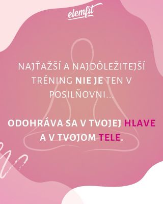 💖Najťažší tréning? Ten, ktorý nevidno. Odohráva sa v tvojej hlave🫵 Tam začína každé rozhodnutie, každý krok k lepšiemu ja😎...